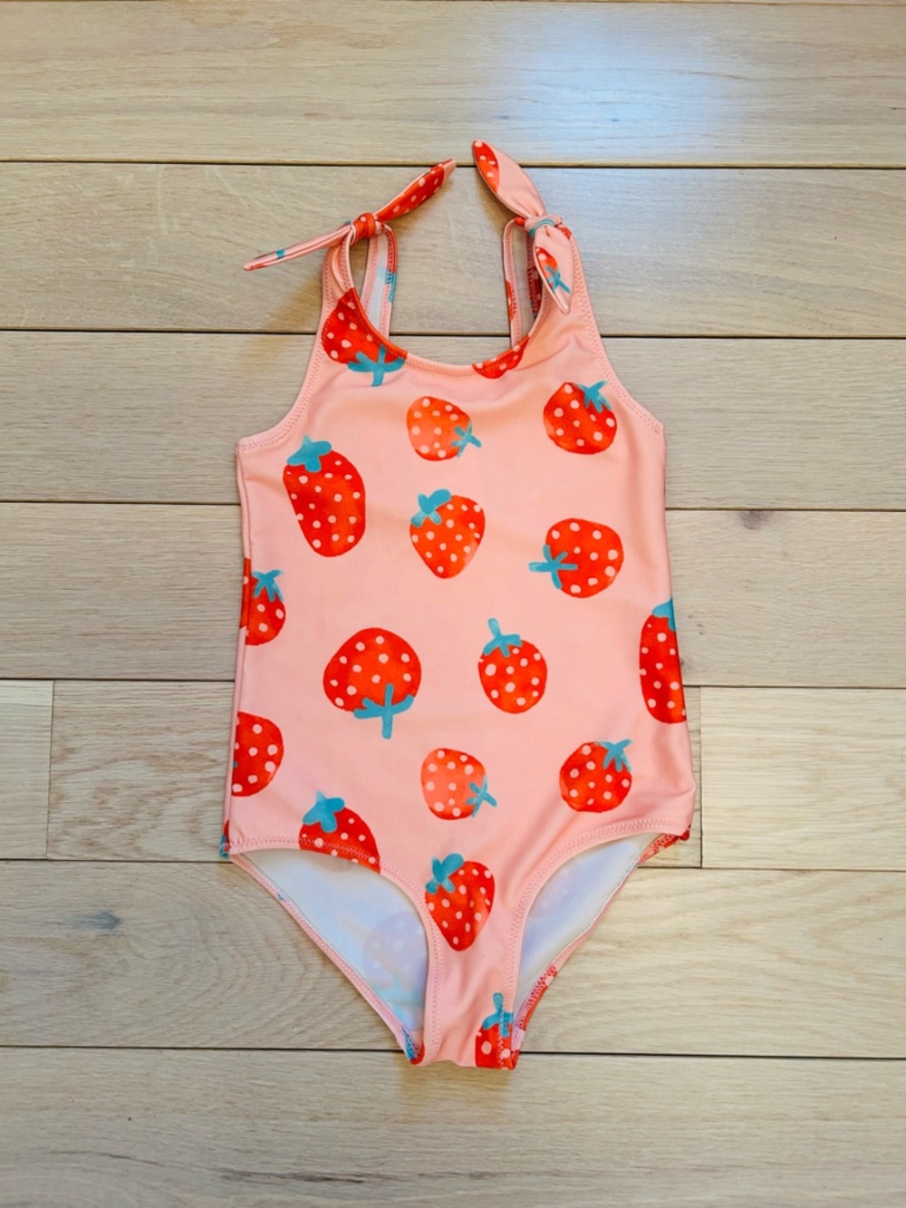 H&M Kids Strawberry Print One-Piece Swimsuit - Pink